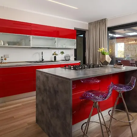 Stylish Pedena With A Pool And A Gym