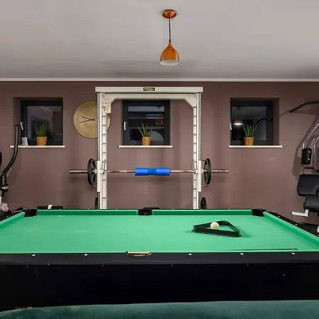 Stylish Pedena With A Pool And A Gym